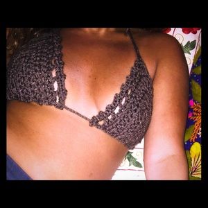 Crochet bikini top